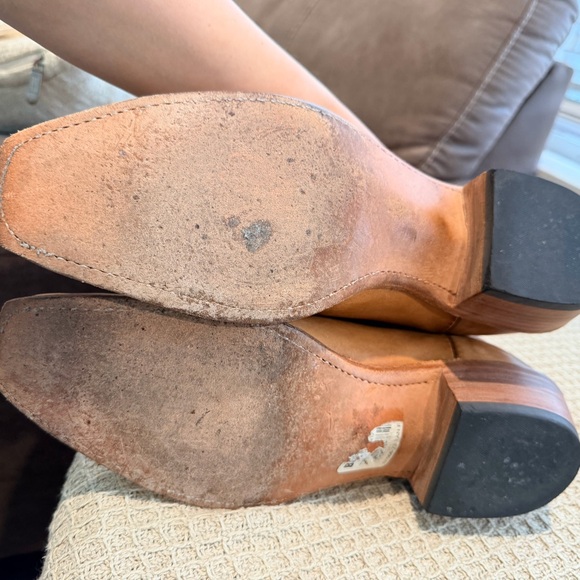 Lucchese 1883 n00112 Western Cowboy Brown Camel Cutter Toe Men Sz 10.5 D Reed - Picture 6 of 8